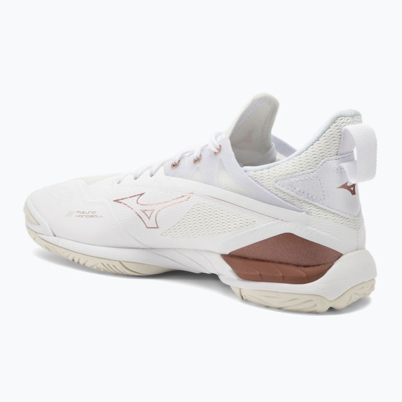 Dámska hádzanárska obuv Mizuno Wave Mirage 4 white/rose/snow white 3