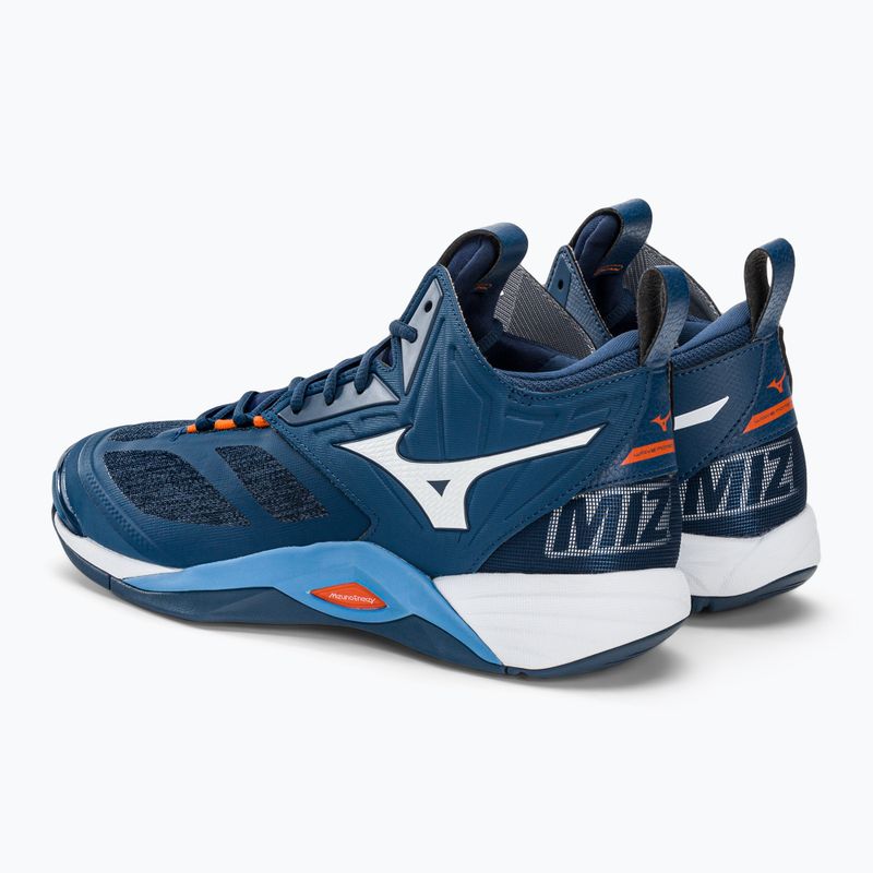 Pánska volejbalová obuv Mizuno Wave Momentum 2 Mid tmavomodrá V1GA211721 3