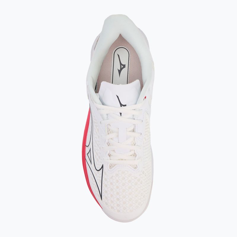 Dámska tenisová obuv Mizuno Wave Exceed Tour 5 CC undyed white/quiet shade/opera red 5