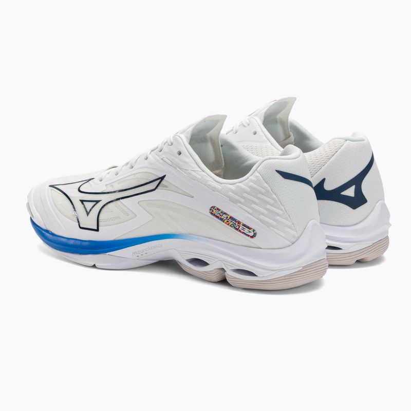 Pánska volejbalová obuv Mizuno Wave Lightning Z7 undyed white/moonlit ocean/peace blue 4