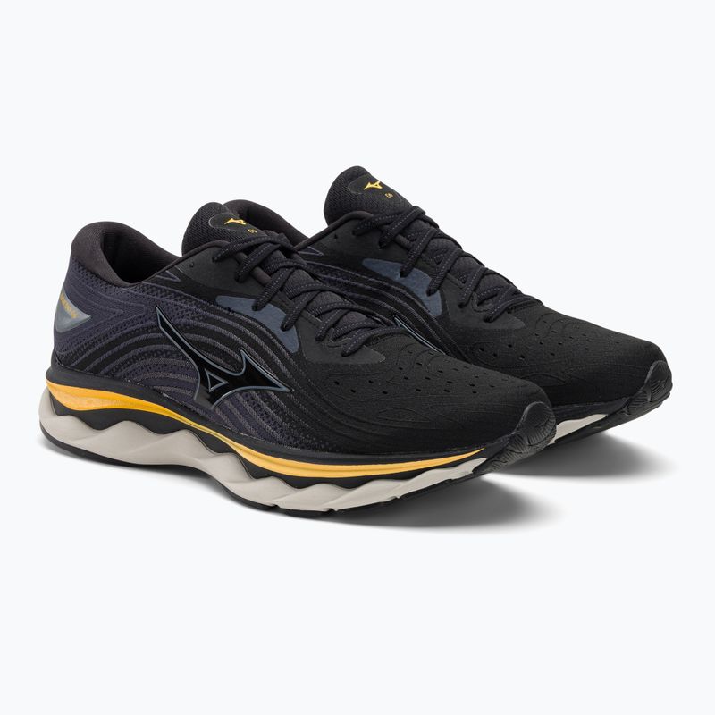 Pánska bežecká obuv Mizuno Wave Sky 6 black/tradewinds/gold fusion 4