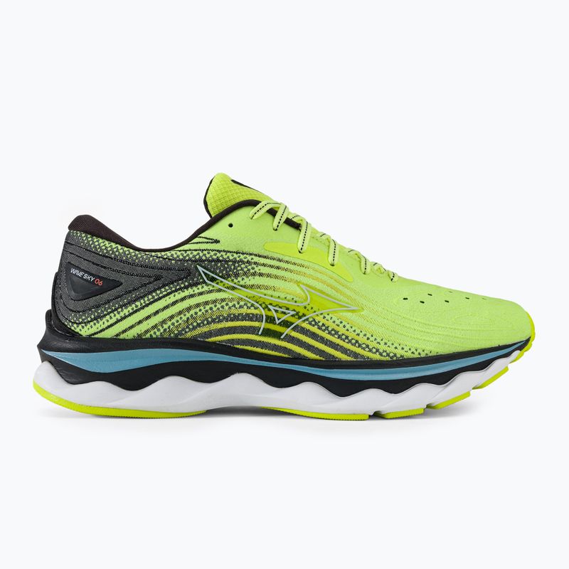 Pánska bežecká obuv Mizuno Wave Sky 6 neo lime skywriting/black 2