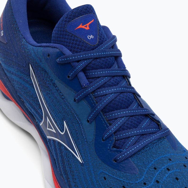 Pánska bežecká obuv Mizuno Wave Sky 6 turquoise sea/white/cherry tomato 10