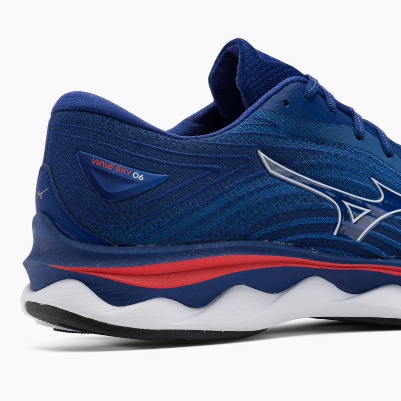 Pánska bežecká obuv Mizuno Wave Sky 6 turquoise sea/white/cherry tomato 11