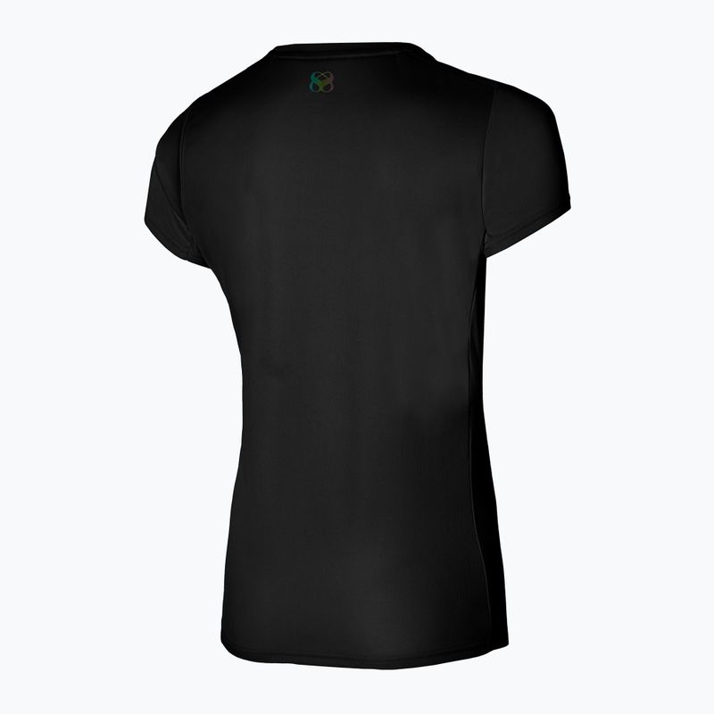 Dámske bežecké tričko Mizuno Two Loop 88 Tee black 32GAA20109 2