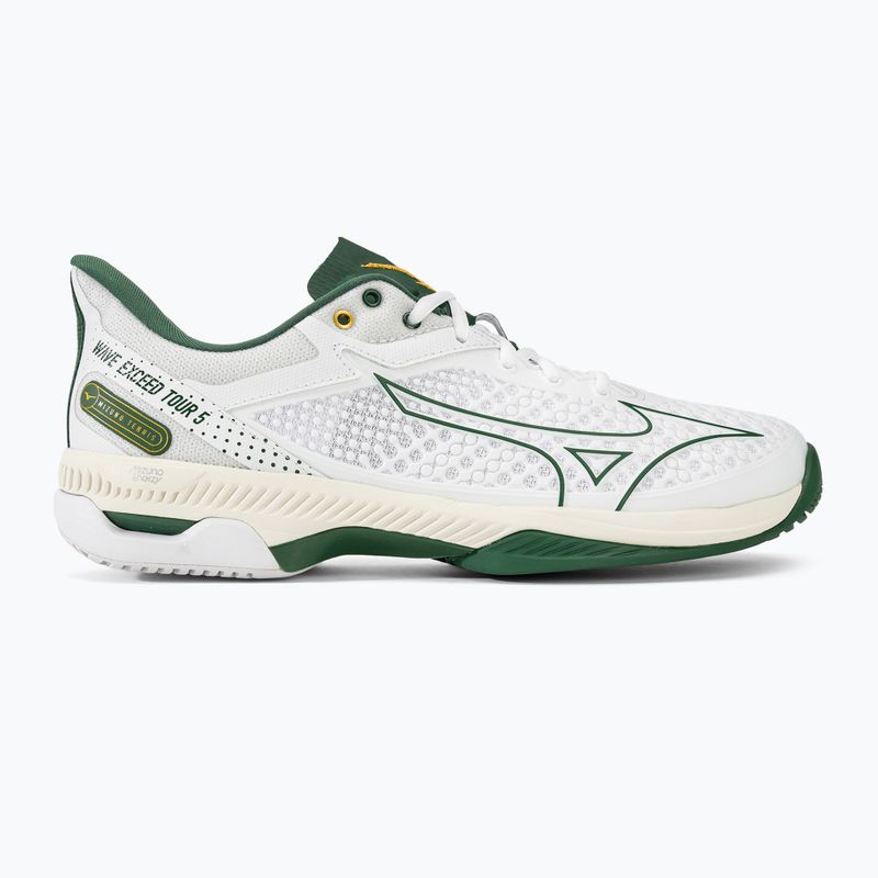 Pánska tenisová obuv Mizuno Wave Exceed Tour 5 AC white/pine needle/papyrus 2