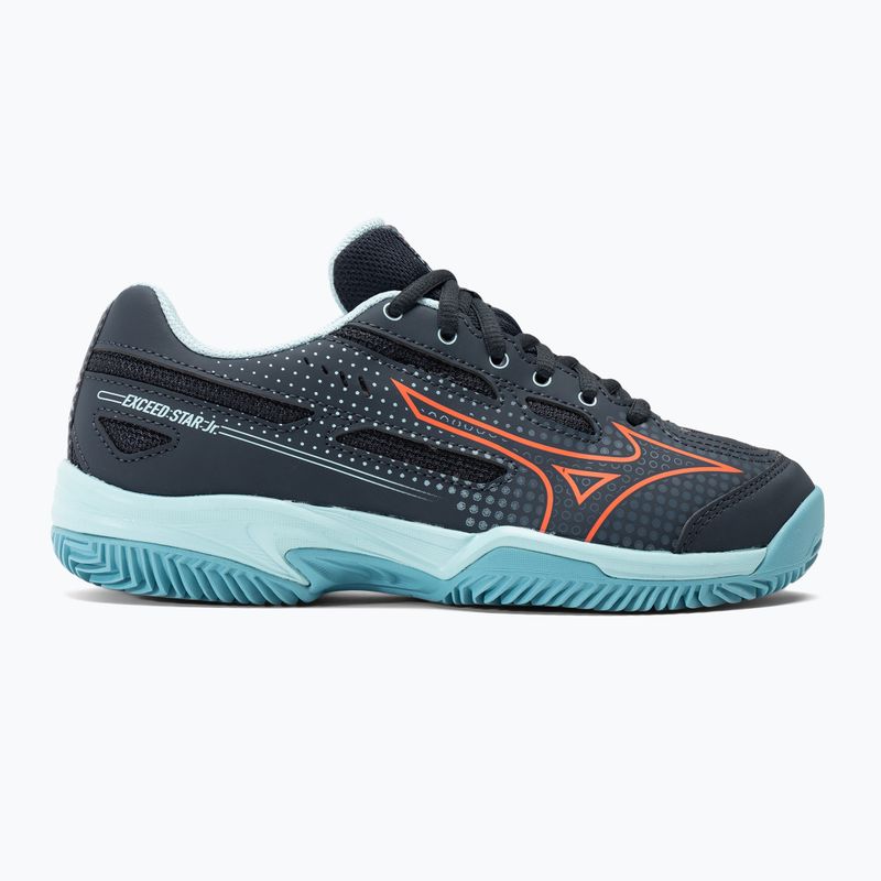 Detská tenisová obuv Mizuno Exceed Star CC collegiate blue/soleil/tanager/turquoise 2