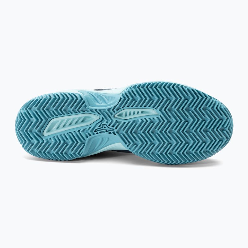 Detská tenisová obuv Mizuno Exceed Star CC collegiate blue/soleil/tanager/turquoise 5