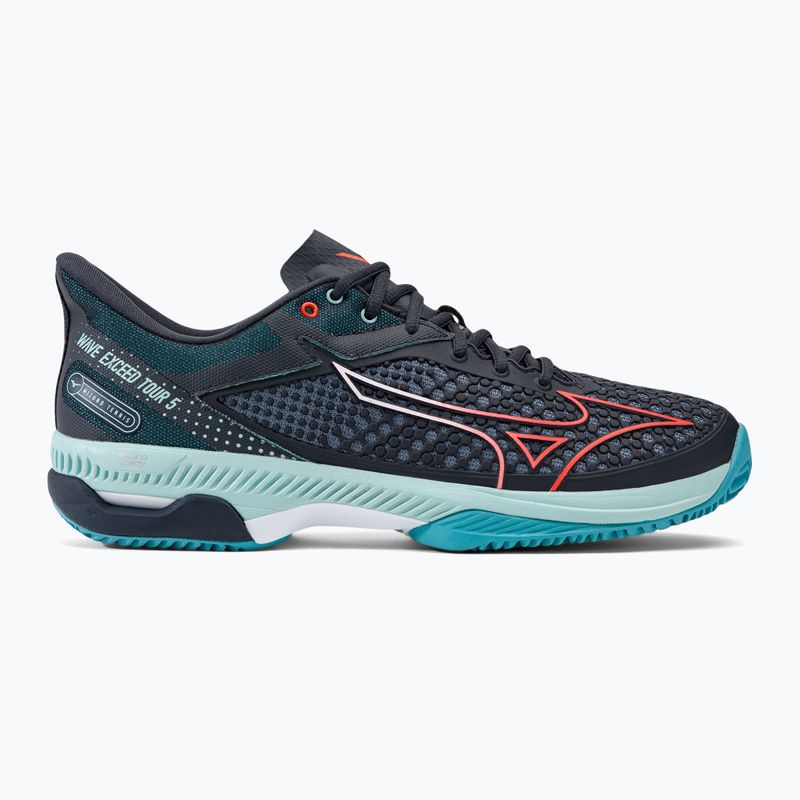 Pánska tenisová obuv Mizuno Wave Exceed Tour 5 CC collegiate blue/soleil/tanager turquoise 2
