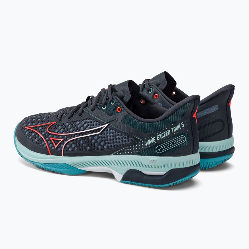 Pánska tenisová obuv Mizuno Wave Exceed Tour 5 CC collegiate blue/soleil/tanager turquoise 3