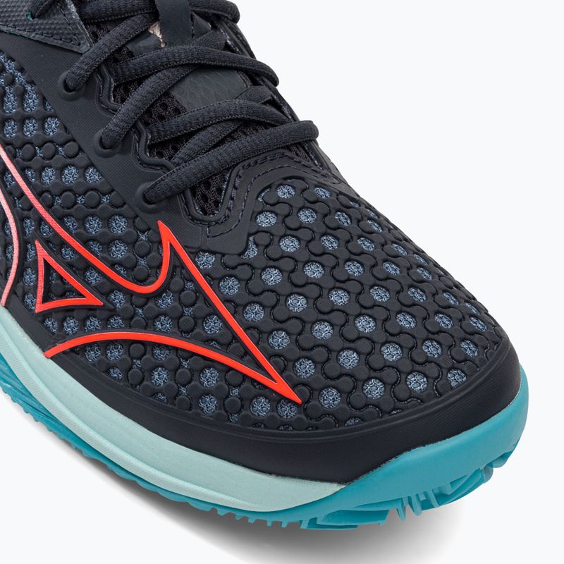 Pánska tenisová obuv Mizuno Wave Exceed Tour 5 CC collegiate blue/soleil/tanager turquoise 7