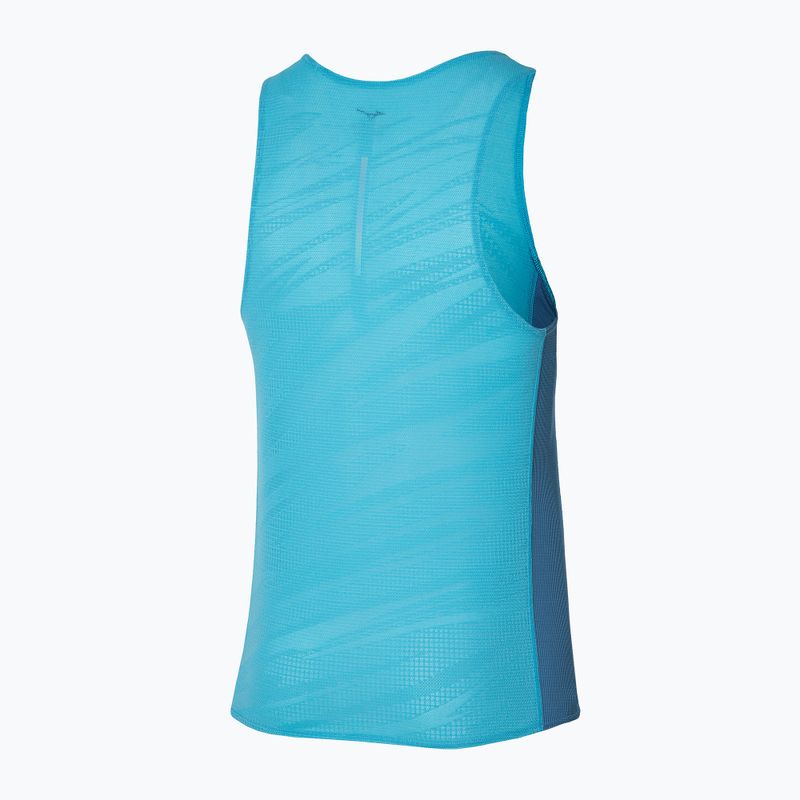 Pánske bežecké tielko Mizuno Aero Tank maui blue 2