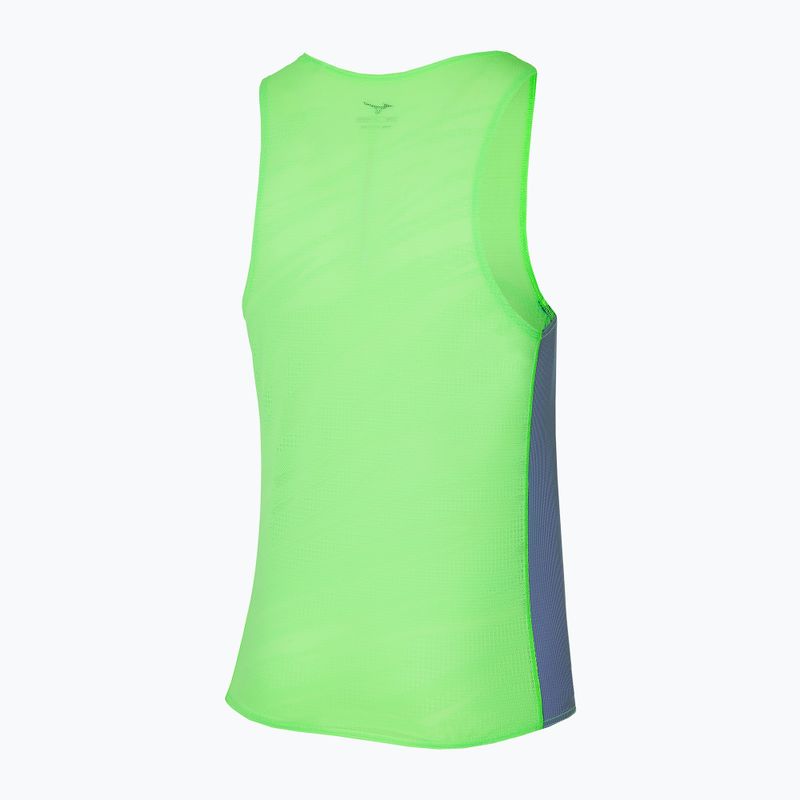 Pánske bežecké tielko Mizuno Aero Tank light green 2