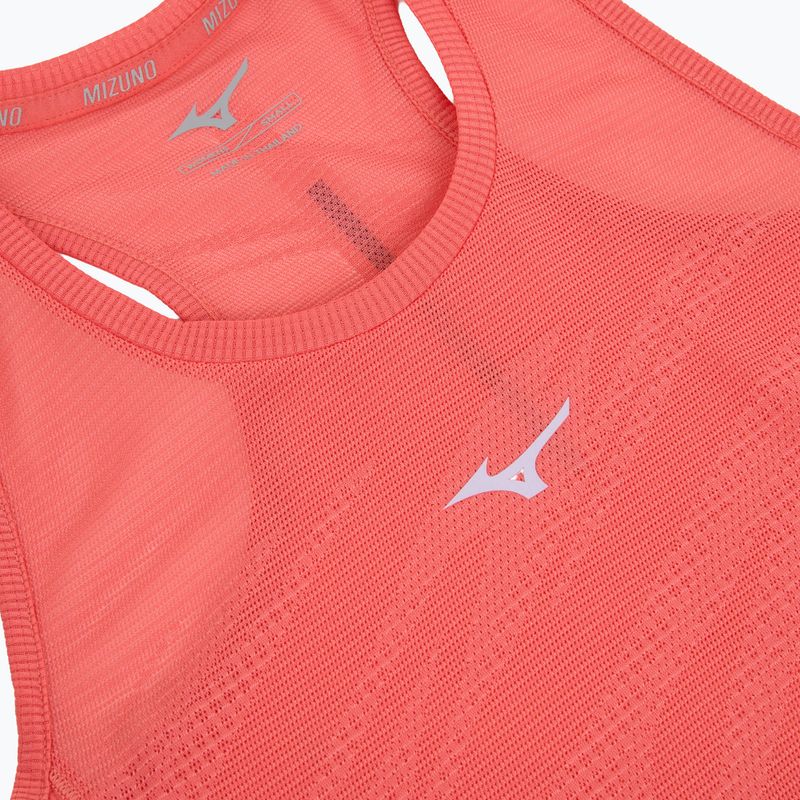 Dámske bežecké tielko Mizuno Aero Tank sunkissed coral 3