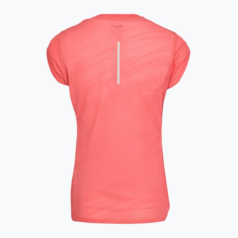 Dámske bežecké tričko Mizuno Aero Tee sunkissed coral 2