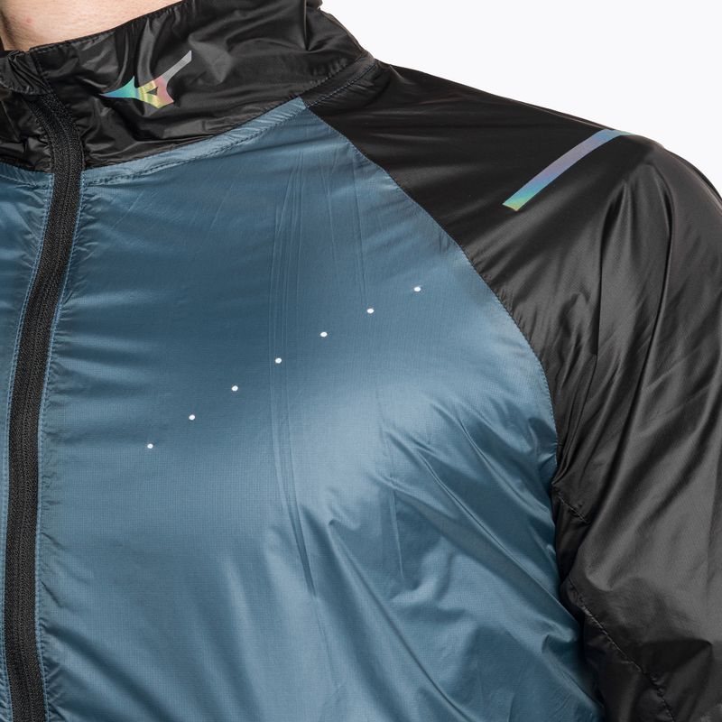 Pánska bežecká bunda Mizuno Aero blue ashes 3
