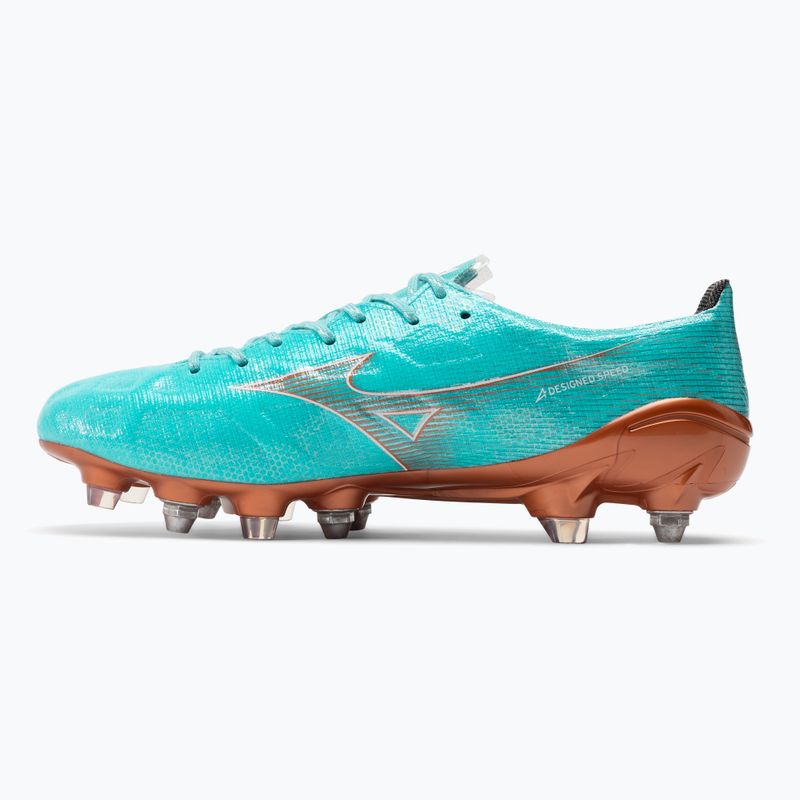 Pánske kopačky Mizuno Alpha JP Mix blue curacao/snow white/redbsatin 10