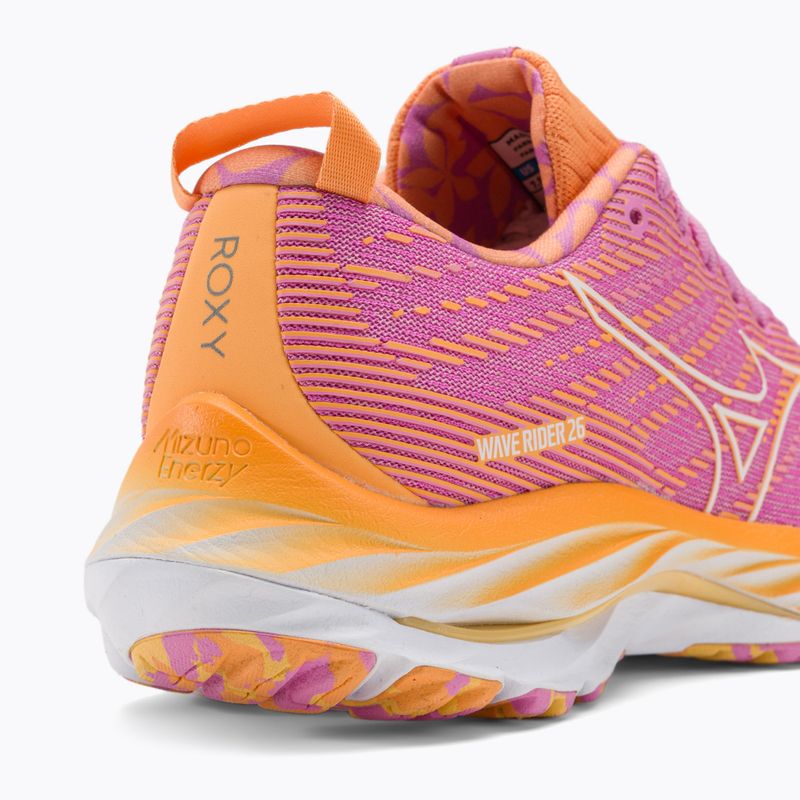 Dámska bežecká obuv Mizuno Wave Rider 26 Roxy cyclamen/white/mockorang 10