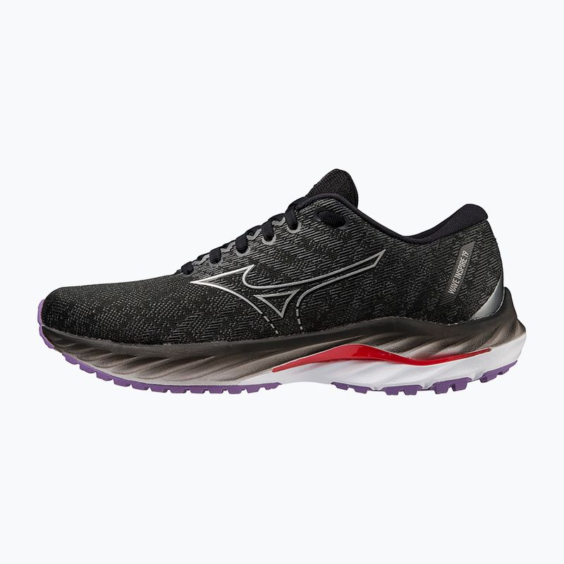 Dámske bežecké topánky Mizuno Wave Inspire 19 W black/ silver/ bitsweet 10
