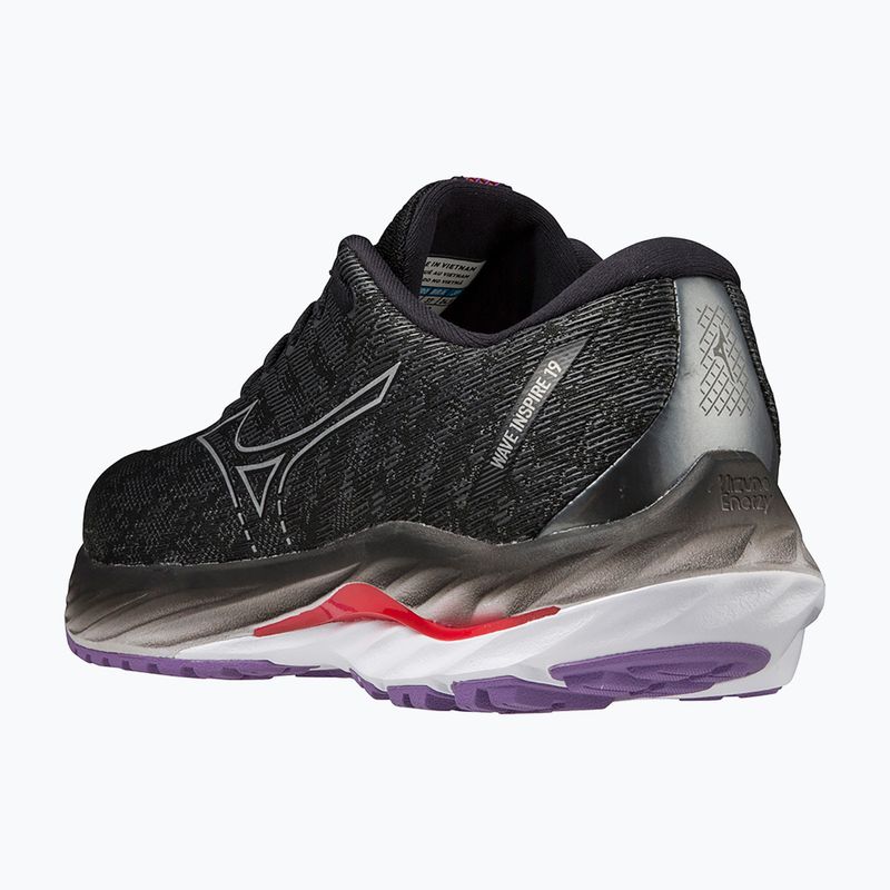 Dámske bežecké topánky Mizuno Wave Inspire 19 W black/ silver/ bitsweet 12