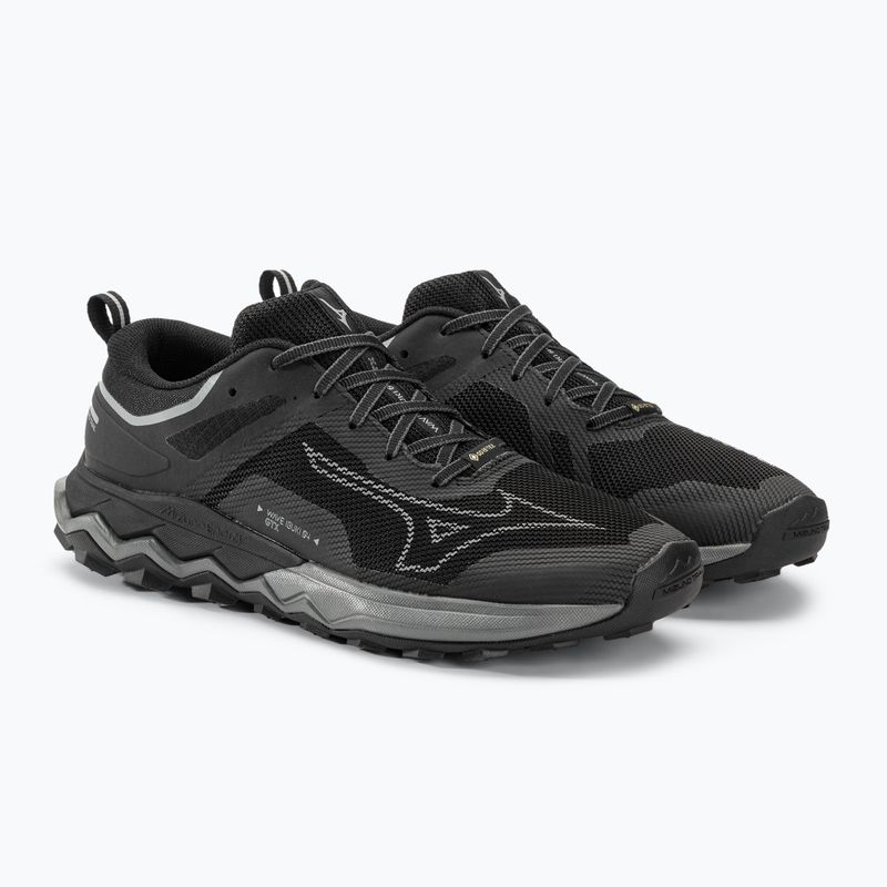 Pánska bežecká obuv Mizuno Wave Ibuki 4 GTX black/metallic gray/dark shadow 5