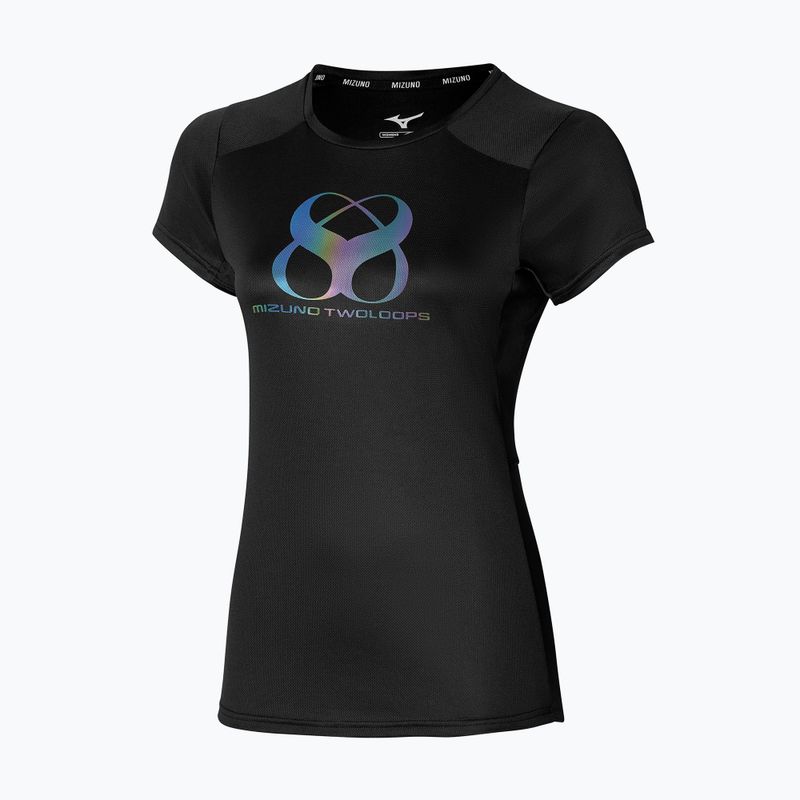Dámske tričko Mizuno Two Loops 8 Tee black