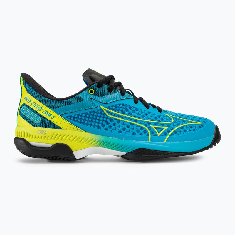 Pánska tenisová obuv Mizuno Wave Exceed Tour 5 AC is blue/bolt2 neon/black 2