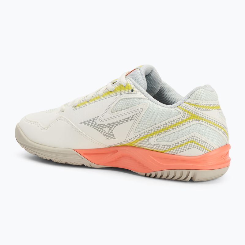 Dámske tenisové topánky Mizuno Break Shot 4 AC snow white/ neon flame/ ghost gray 3