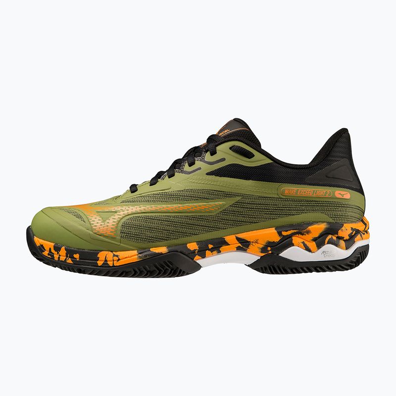 Pánske topánky Mizuno Wave Exceed Light 2 Padel calliste green / vibrant orange / black 12