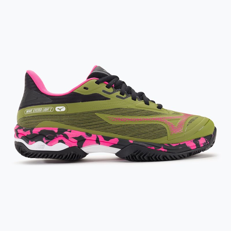 Dámske topánky Mizuno Wave Exceed Light 2 Padel calliste green / pink glo / black 2