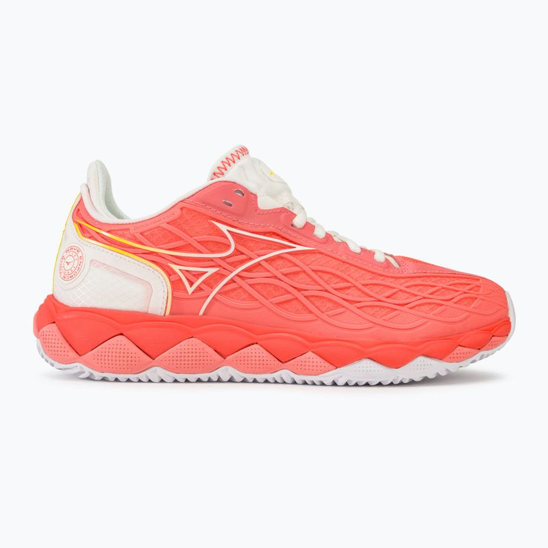 Dámska tenisová obuv Mizuno Wave Enforce Tour CC candy coral/snow white/neon flame 2