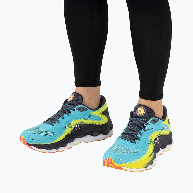 Pánska bežecká obuv Mizuno Wave Sky 7 jet blue/white/bolt2neon 3