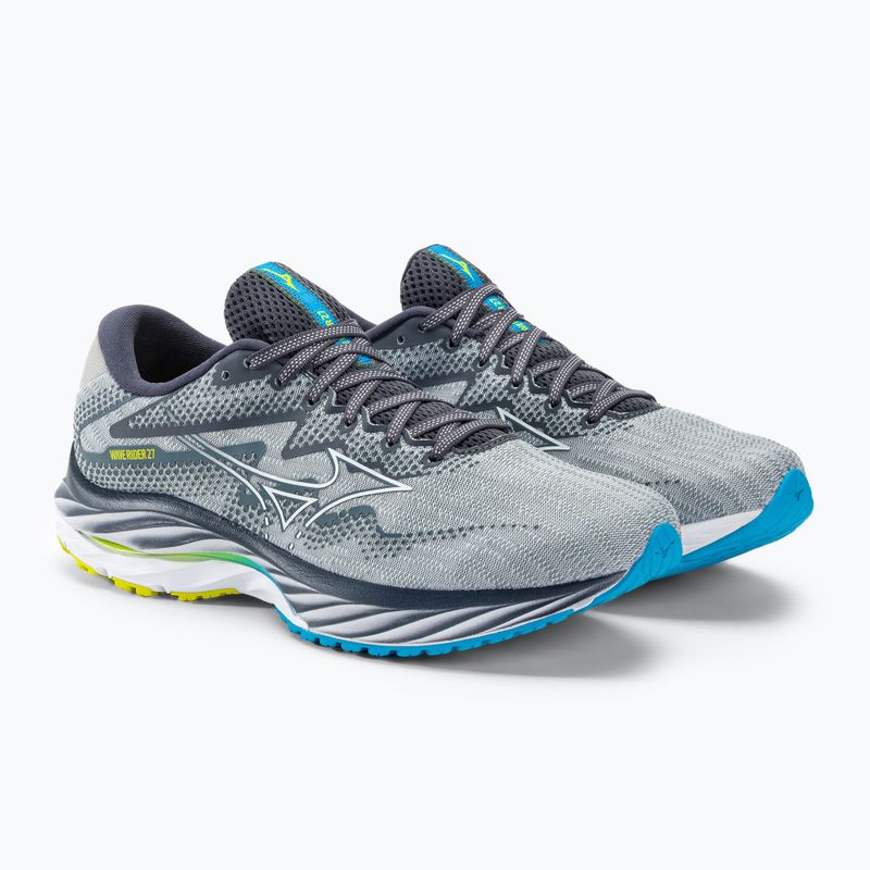 Pánska bežecká obuv Mizuno Wave Rider 27 pearl blue/white/bolt2neon 6