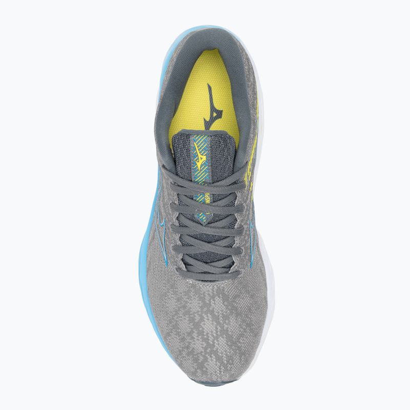 Pánska bežecká obuv Mizuno Wave Inspire 19 gray/jet blue/bolt2neon 6