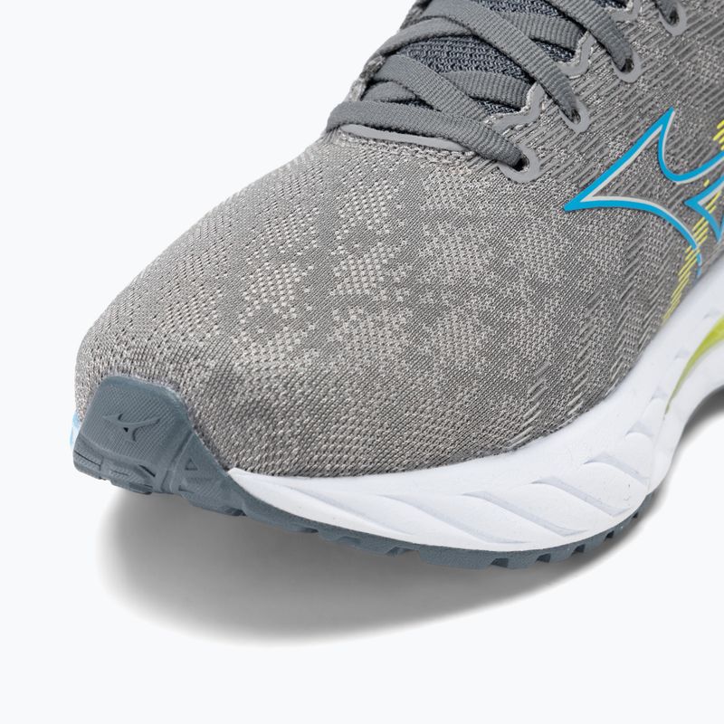Pánska bežecká obuv Mizuno Wave Inspire 19 gray/jet blue/bolt2neon 8