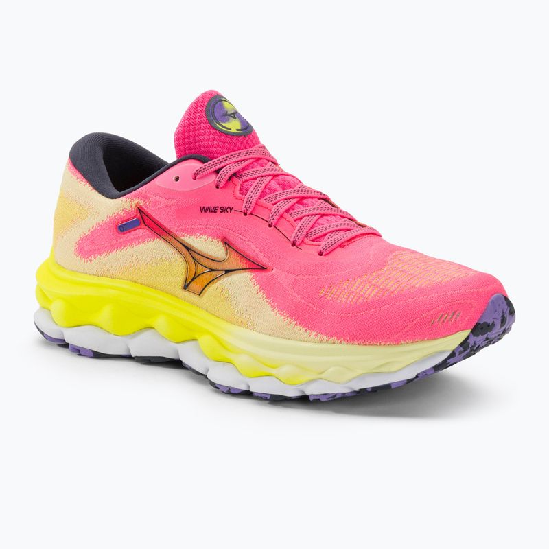 Dámska bežecká obuv Mizuno Wave Sky 7 highvpink/ombre blue/bolt2neon