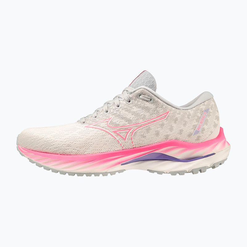 Dámske bežecké topánky Mizuno Wave Inspire 19 snow white/ hi vis pink/ purple punch 9