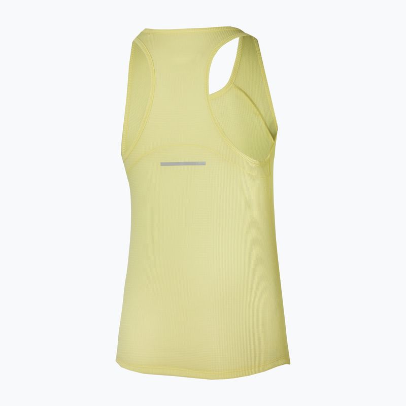 Dámske bežecké tielko Mizuno DryAeroFlow Tank pale lime yellow 2