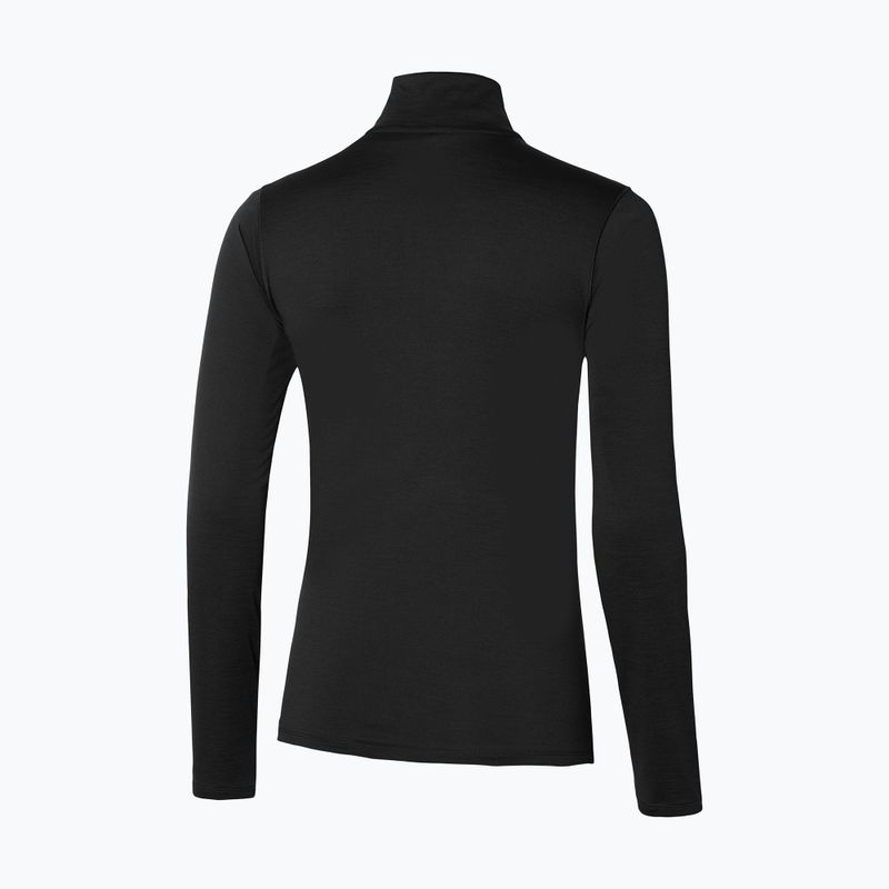 Dámske bežecké tričko s dlhým rukávom Mizuno Impulse Core Half Zip black 2