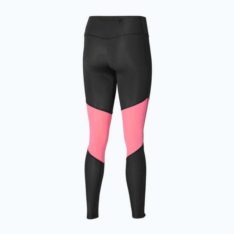 Dámske legíny Mizuno Core Long Tight black/sangria sunset 2