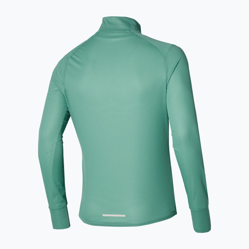 Pánske tričko Mizuno Hybrid Tee mineral blue running longsleeve 2