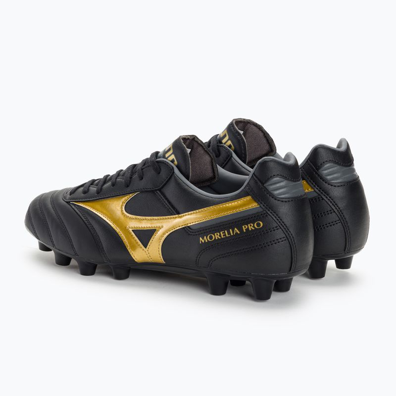 Mizuno Morelia II PRO MD pánske kopačky black/gold/dark shadow 3