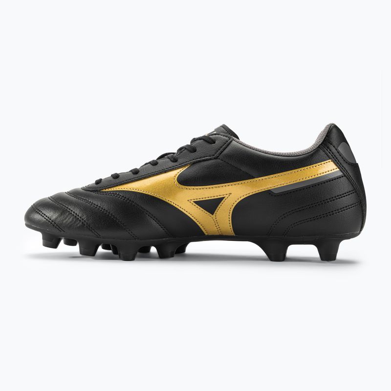 Mizuno Morelia II Club MD pánske kopačky black/gold/dark shadow 3