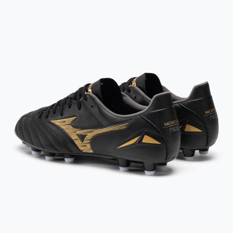 Pánske kopačky Mizuno Morelia Neo IV Pro MD black/gold/black 3