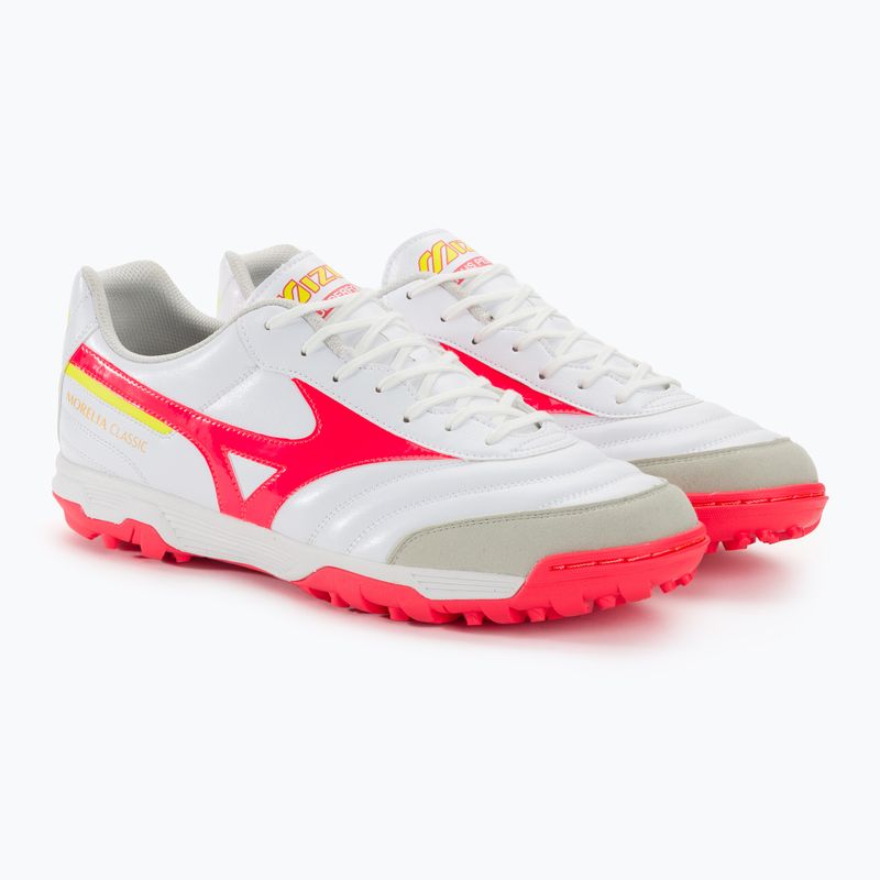 Pánske kopačky Mizuno Morelia Sala Classic TF white/flery coral2/bolt2 4