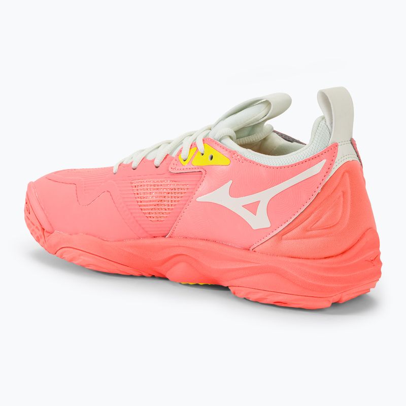 Dámska volejbalová obuv Mizuno Wave Momentum 3 candy coral/black/bolt 2 neon 3