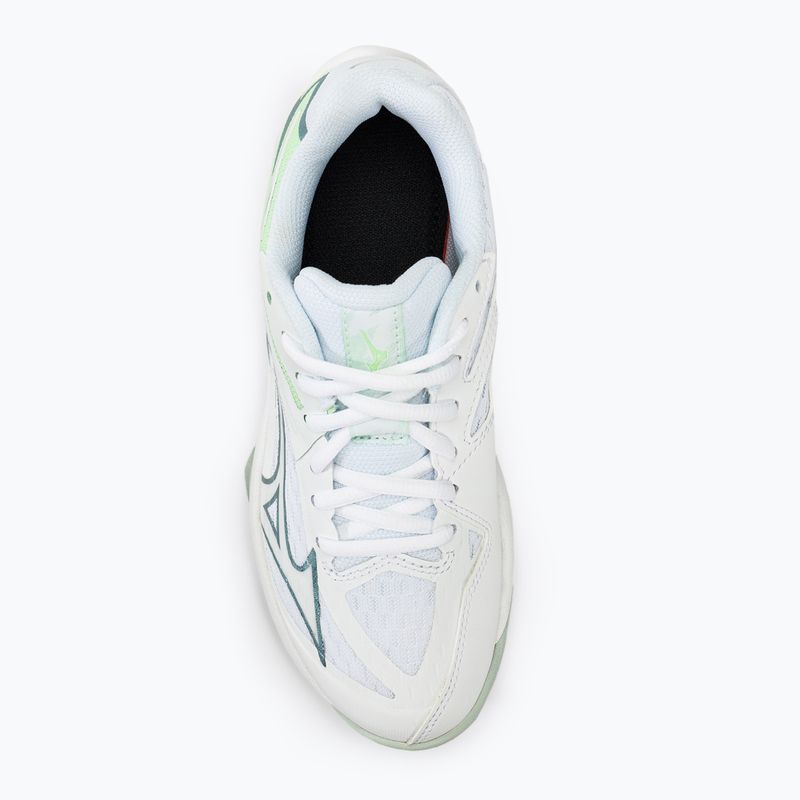Detská volejbalová obuv Mizuno Lightning Star Z7 JR white/gridge/patinagreen 5