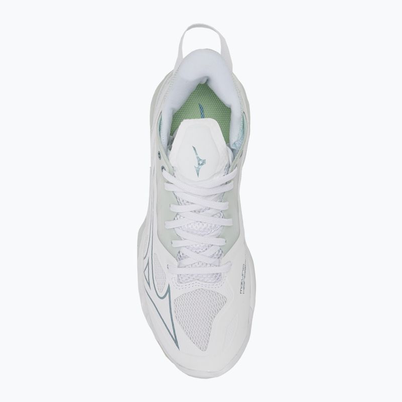 Dámska hádzanárska obuv Mizuno Wave Mirage 5 white/glacial ridge/patinagreen 5