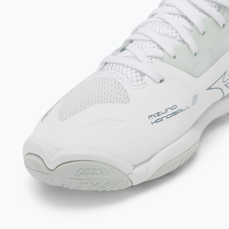 Dámska hádzanárska obuv Mizuno Wave Mirage 5 white/glacial ridge/patinagreen 7