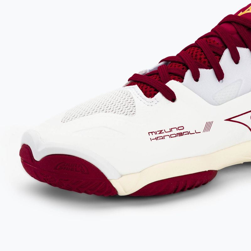 Dámska hádzanárska obuv Mizuno Wave Mirage 5 white/cabernet/mp gold 7